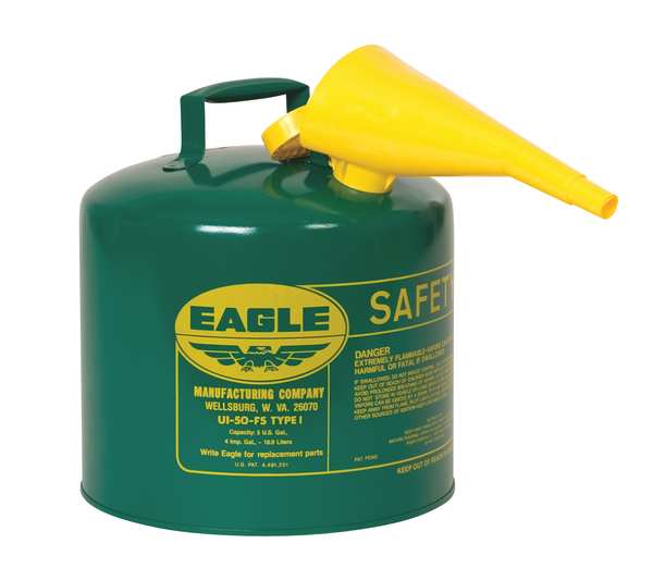 2 gal. Green Galvanized steel Type I Safety Can for Oil
