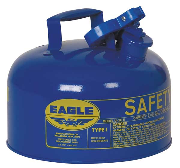 2 gal. Blue Galvanized steel Type I Safety Can for Kerosene