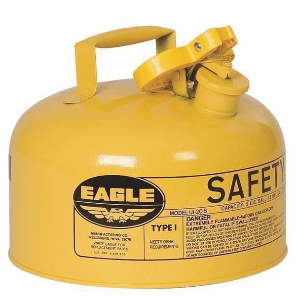 2 gal. Yellow Galvanized steel Type I Safety Can for Diesel