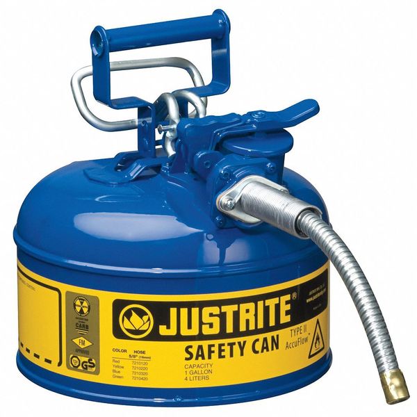 1 gal. Blue Steel Type II Safety Can for Kerosene