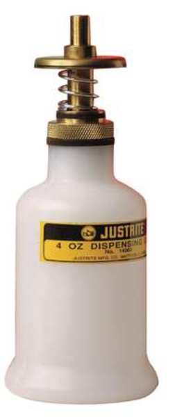 Dispensing Bottle, 4 Oz., White, Poly
