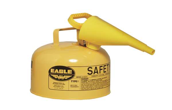 2 gal. Yellow Galvanized steel Type I Safety Can for Diesel
