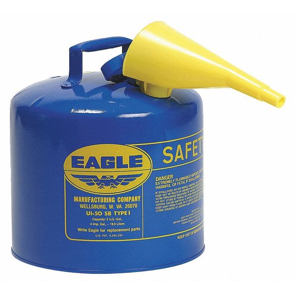5 gal. Blue Galvanized steel Type I Safety Can for Kerosene