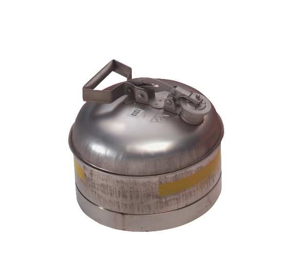 2-1/2 gal. Silver Stainless Steel Type I Safety Can for Flammables