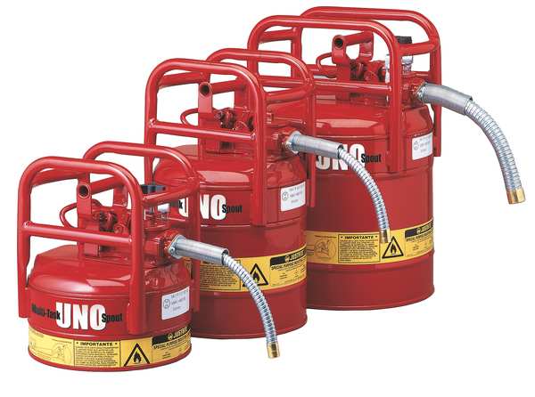 5 gal. Red Steel Type II DOT Safety Can for Flammables