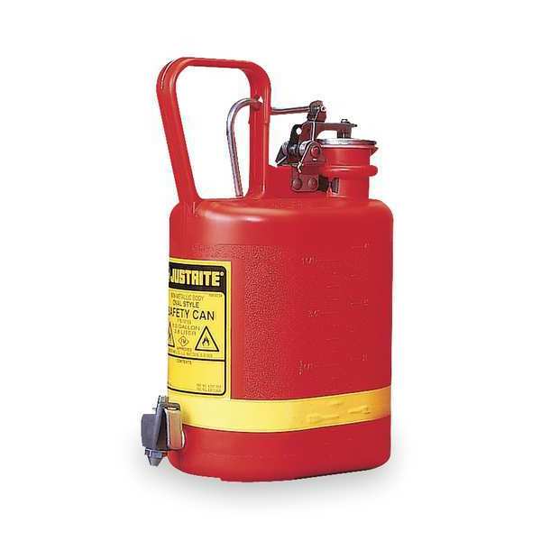 1 gal. Red Polyethylene Type I Faucet Safety Can for Flammables