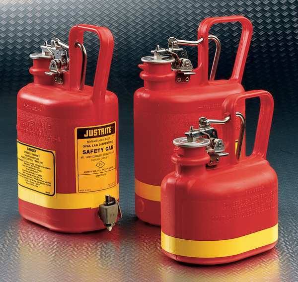 1 gal. Red Polyethylene Type I Faucet Safety Can for Flammables