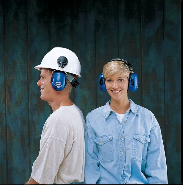 Behind-the-Neck Ear Muffs, 23 dB, Sound Star, Blue