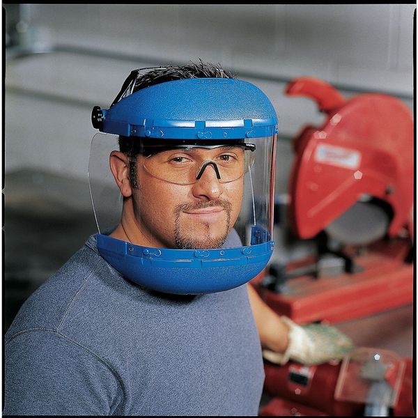 Faceshield Visor, Acetate, Clear, 6x19in