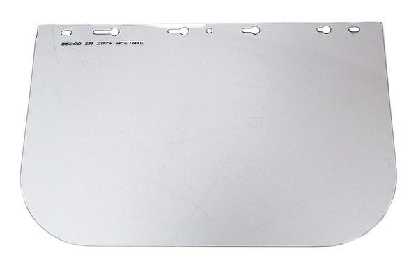 Faceshield Visor, Acetate, Clear, 8x12in