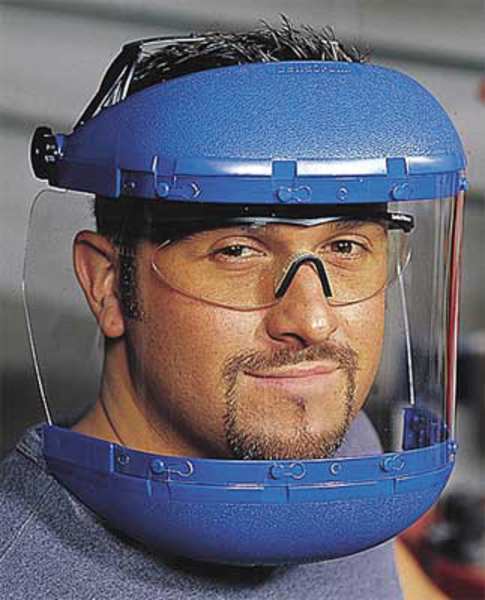 Faceshield Visor, Acetate, Clear, 8x12in