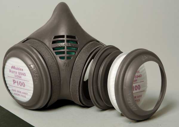 Filter Holder and Retainer Cap, 2 PK, NIOSH Approved, OSHA Standard 1910.134
