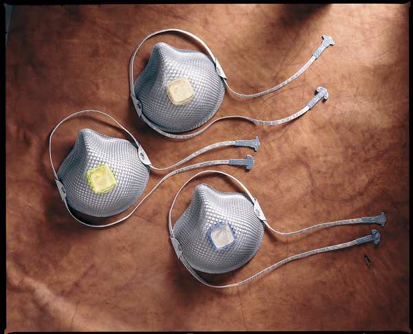 R95 Disposable Respirator w/ Valve, M/L, Gray, PK10