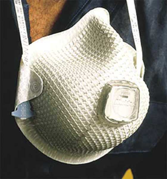 N95 Disposable Respirator w/ Valve, M/L, White, PK10
