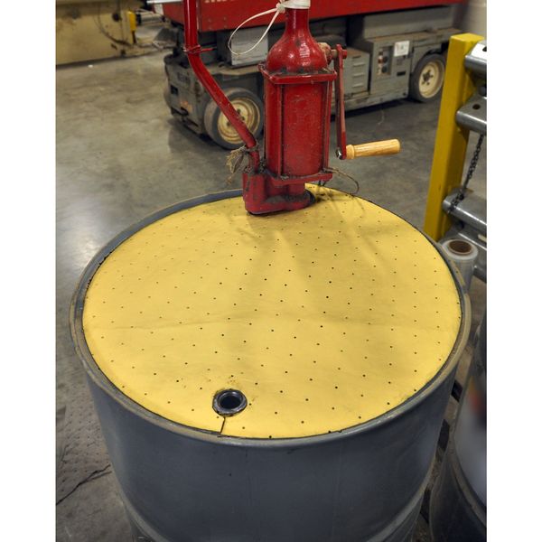 Sorbents, 14 gal/pk, .56 gal/pad, Harsh Chemicals Absorbed, Yellow, Polypropylene, 25 PK