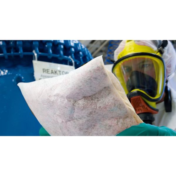 Sorbents, 15 gal/pk; 0.75 gal/pillow, HazMat Absorbed, Yellow, Polypropylene, 20 PK