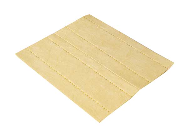 Sorbents, 30 gal/pk, .3 gal/pad, Harsh Chemicals Absorbed, Yellow, Polypropylene, 100 PK