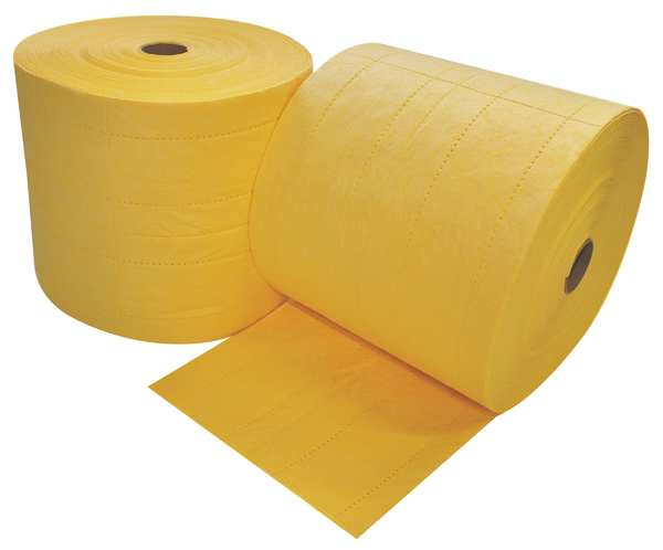Sorbents, 71 gal. Universal Absorbed, Yellow, Polypropylene, 2 PK