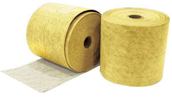 Sorbents, 71 gal. Universal Absorbed, Yellow, Polypropylene, 2 PK