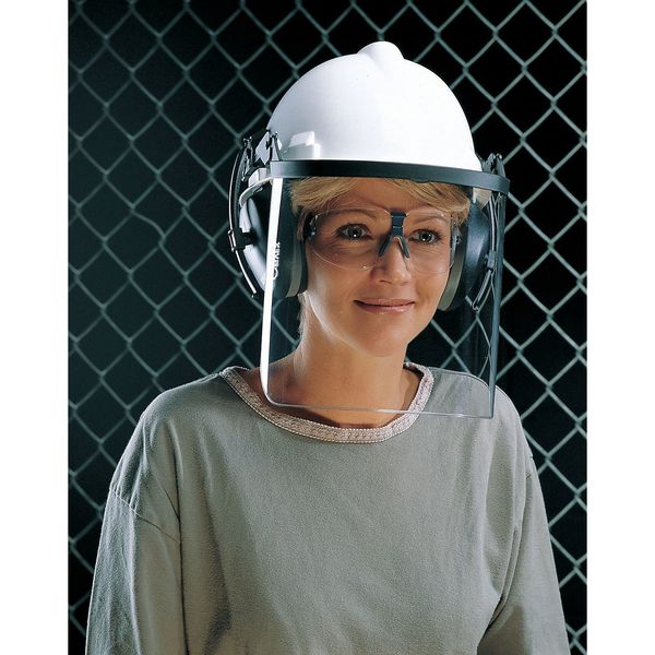 Faceshield Visor, Steel Mesh, Blk, 8x15-1/2