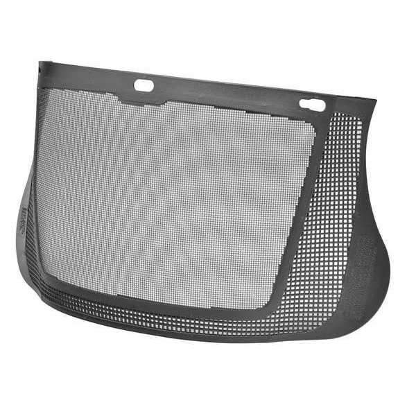 Faceshield Visor, Steel Mesh, Blk, 7x13in