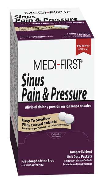 Sinus Pain and Pressure, Tablet, PK500