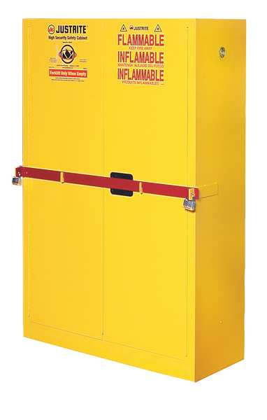 Flammable Safety Cabinet, 45 gal., Yellow