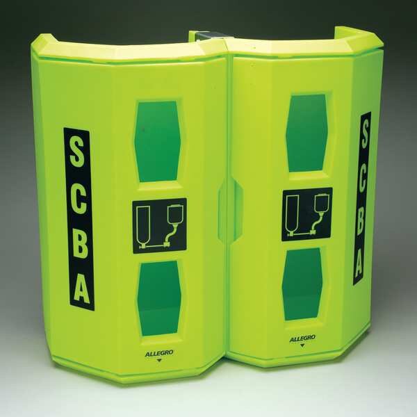Hi-Viz Green Dual SCBA Wall Case