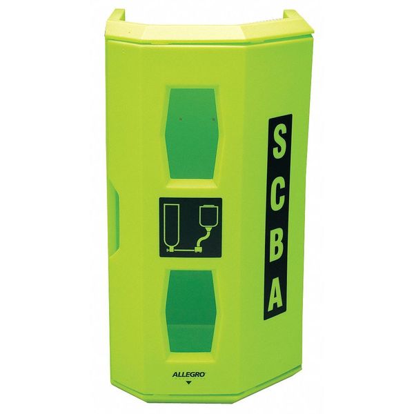 Hi-Viz Green Dual SCBA Wall Case