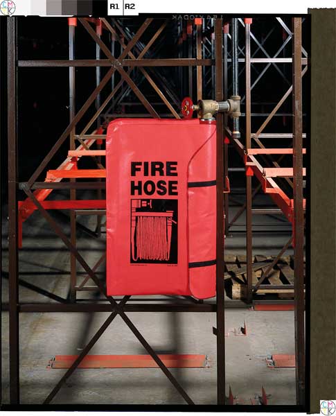 Fire Hose Cover, 17 In.L, 5-1/4 In.W, Red