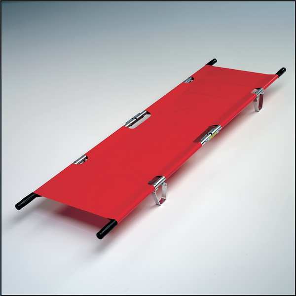 Folding Stretcher, 350 lb., 81 In., Orange