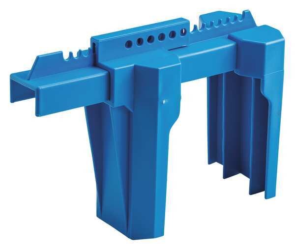 Ball Valve Lockout, Blue, 2 to 8 In.