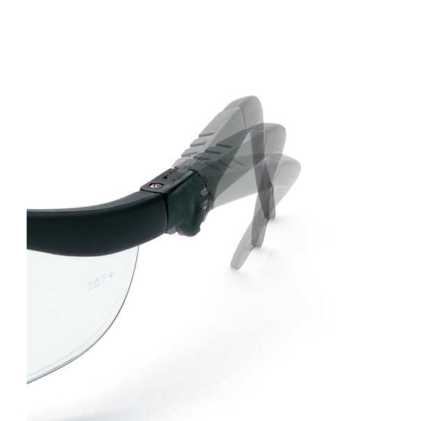 Safety Glasses, Wraparound Clear Polycarbonate Lens, Anti-Fog, Scratch-Resistant