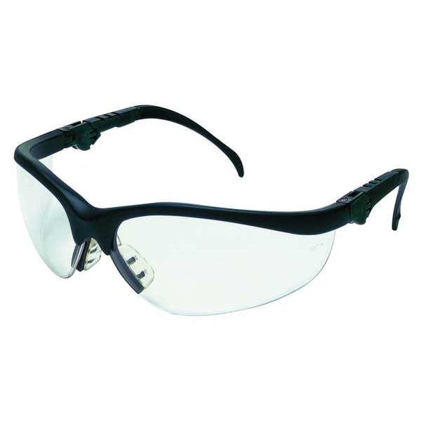 Safety Glasses, Wraparound Clear Polycarbonate Lens, Anti-Fog, Scratch-Resistant
