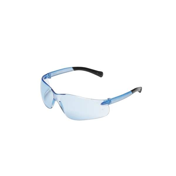 Safety Glasses, Wraparound Gray Polycarbonate Lens, Anti-Fog, Scratch-Resistant