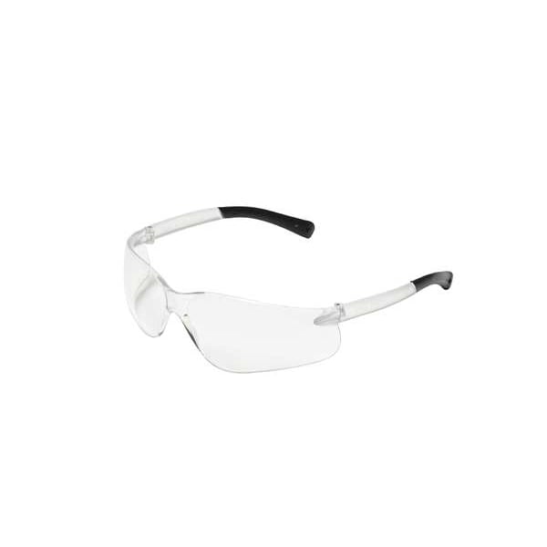Safety Glasses, Wraparound Gray Polycarbonate Lens, Anti-Fog, Scratch-Resistant