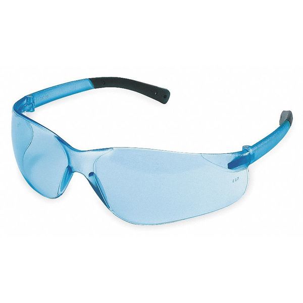 Safety Glasses, Wraparound Gray Polycarbonate Lens, Scratch-Resistant