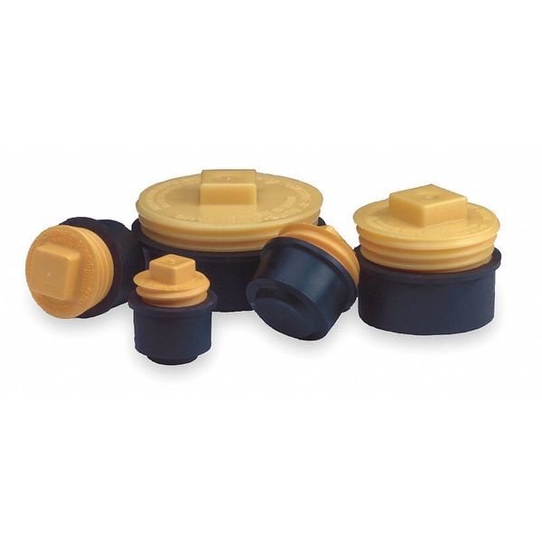 Pipe Plug, Mechanical, 4 In, Natural Rubber