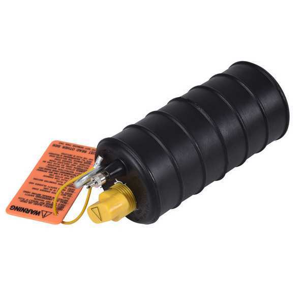 Test Ball Plug, Pneumatic, 15-16 In, Ruber