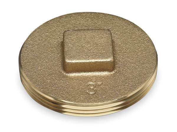 Cleanout Plug, Recessed Head, 3.5 In