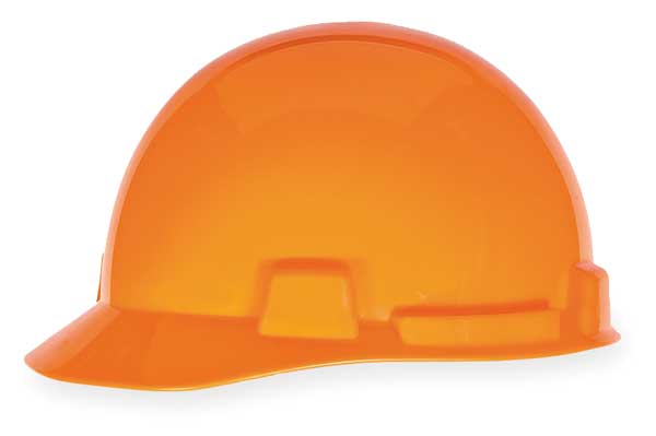 Front Brim Hard Hat, Type 1, Class E, Ratchet (4-Point), Orange