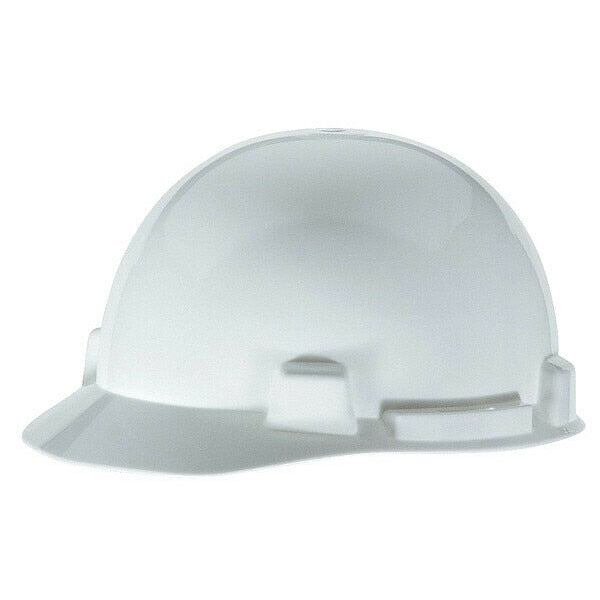Front Brim Hard Hat, Type 1, Class E, Ratchet (4-Point), White