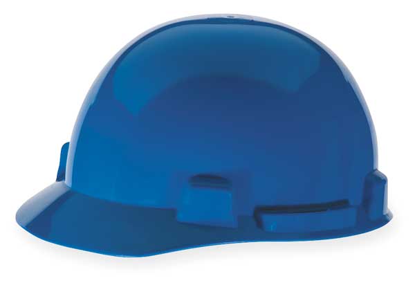 Front Brim Hard Hat, Type 1, Class E, Ratchet (4-Point), Blue
