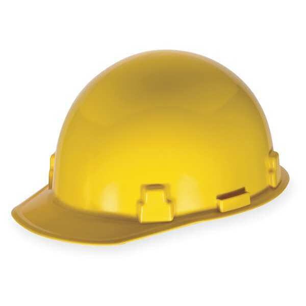 Front Brim Hard Hat, Type 1, Class G, Ratchet (4-Point), Yellow