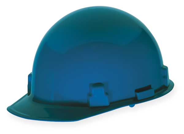 Front Brim Hard Hat, Type 1, Class G, Ratchet (4-Point), Blue