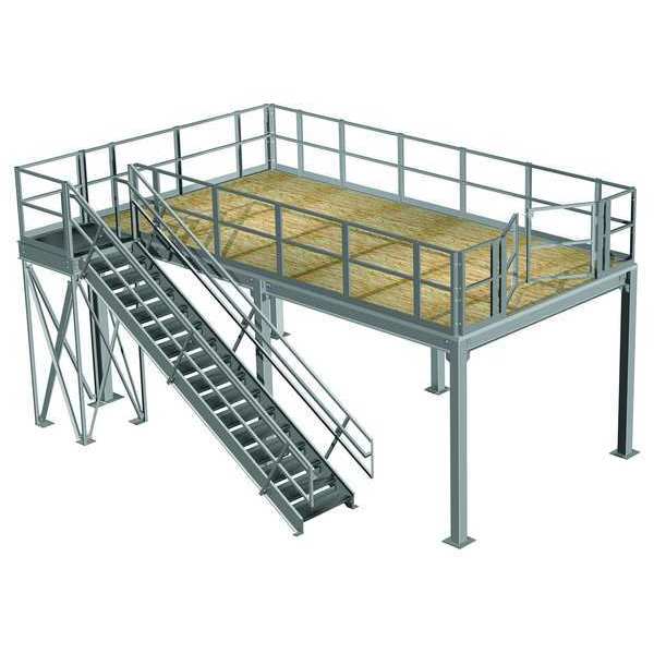 Platform Mezzanine, W 12 Ft, L 24 Ft