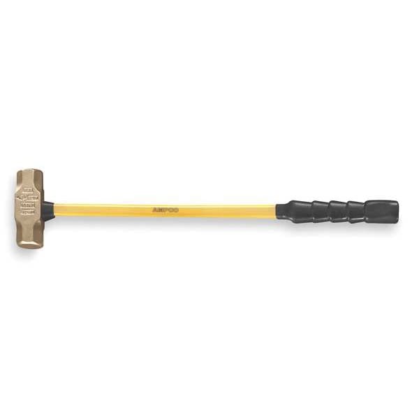 Nonsparking Sledge, 3 lb, 15 In, Fiberglass
