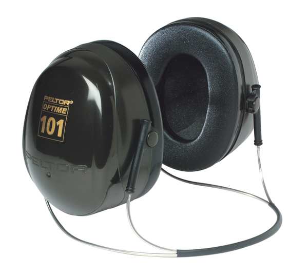 Behind-the-Neck Ear Muffs, 26 dB, Peltor Optime 101, Black/Green