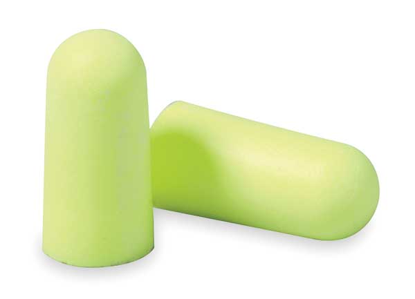 E-A-Rsoft Disposable Uncorded Ear Plugs, Medium, Yellow Neons, Bullet Shape, NRR 33 dB, 200 Pairs