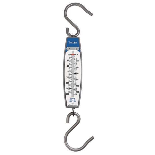 Mechanical Hanging Scale, 127kg/280 lb.